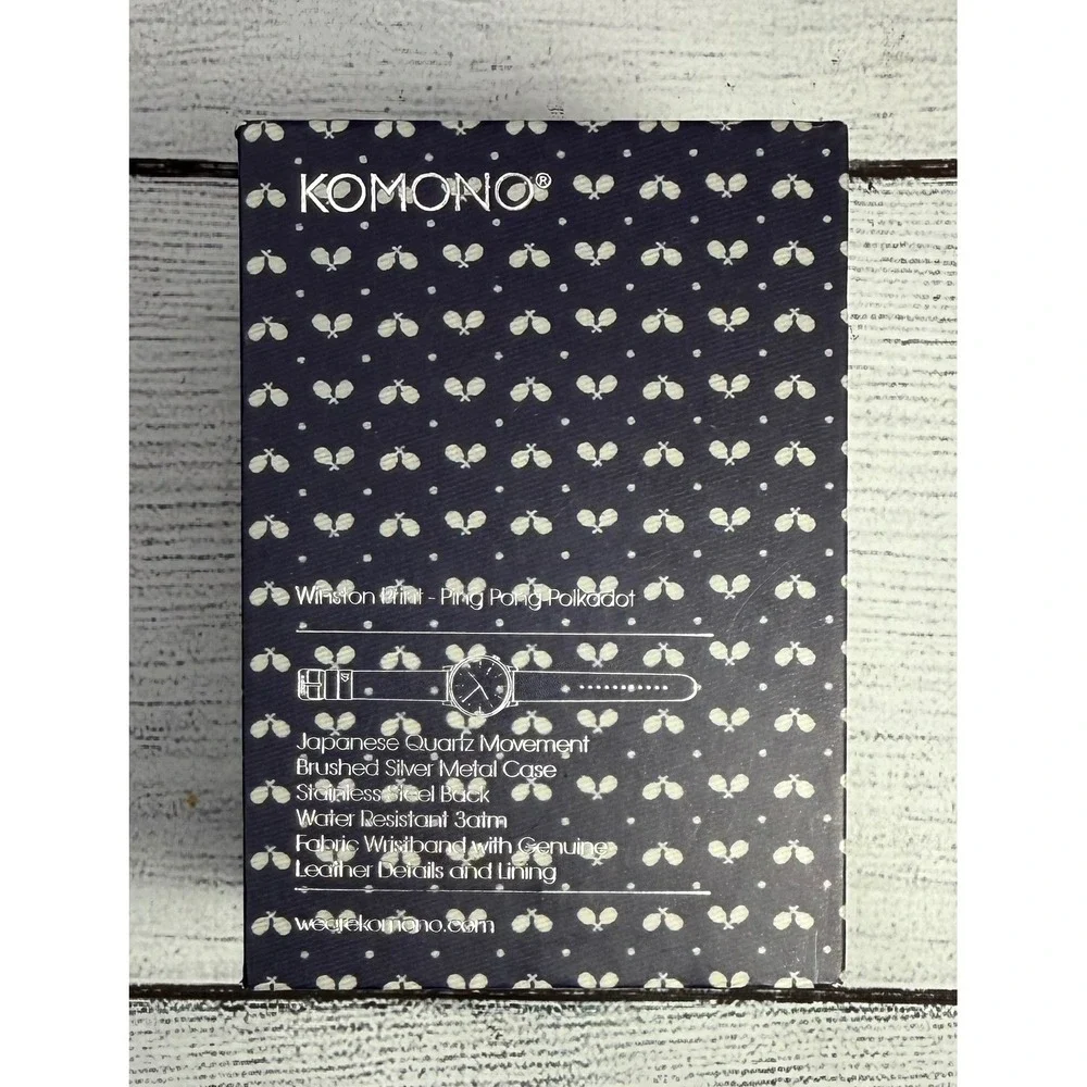 KOMONO Winston Print Ping Pong‎ Polkadot Watch W/Box